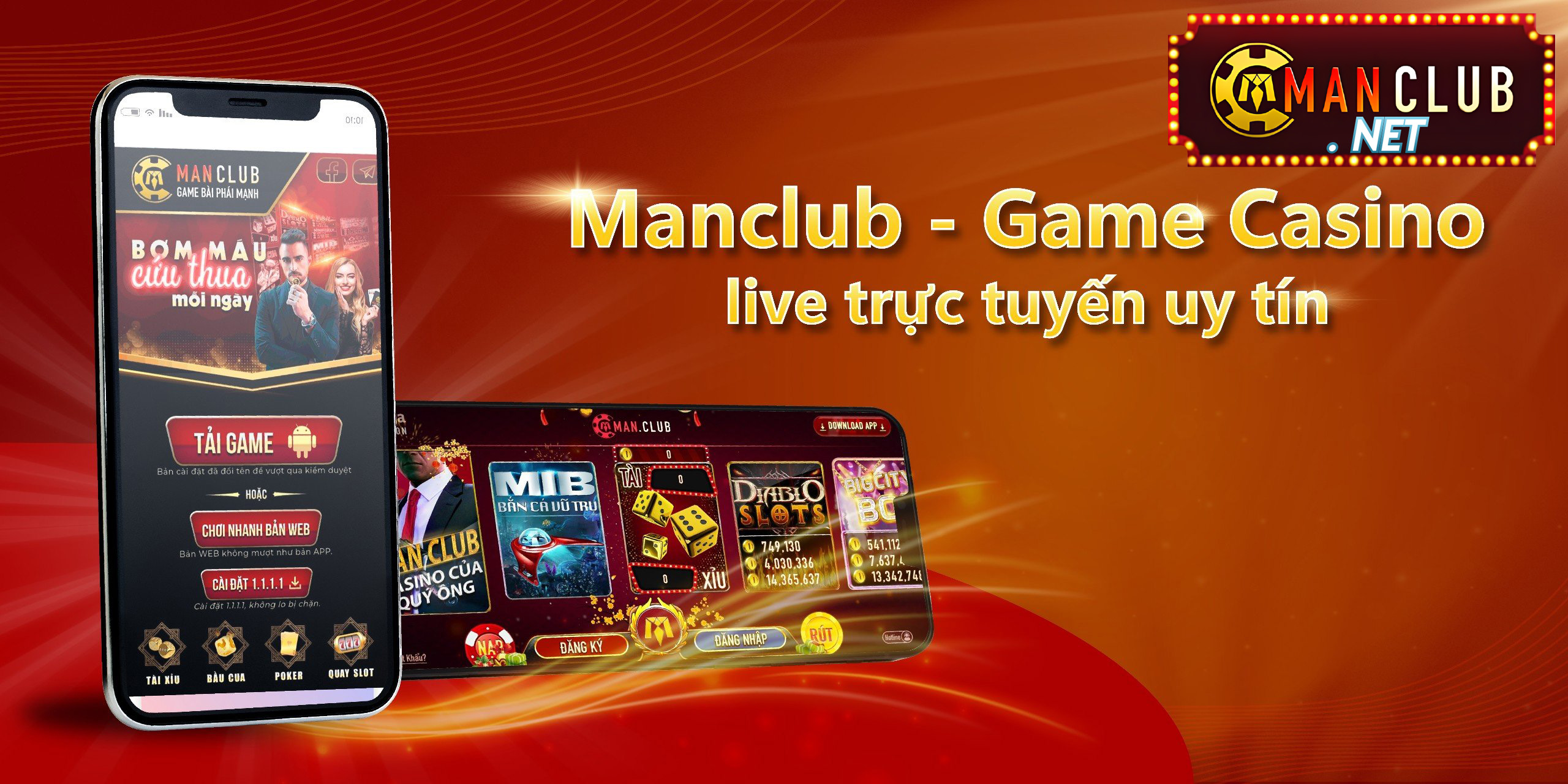 Manclub - game Casino live trực tuyến uy tín